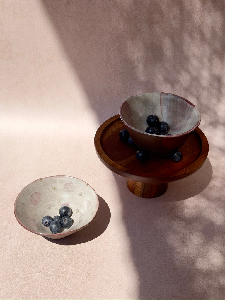 Tasse à café Koppu bordeaux en Grès Noir