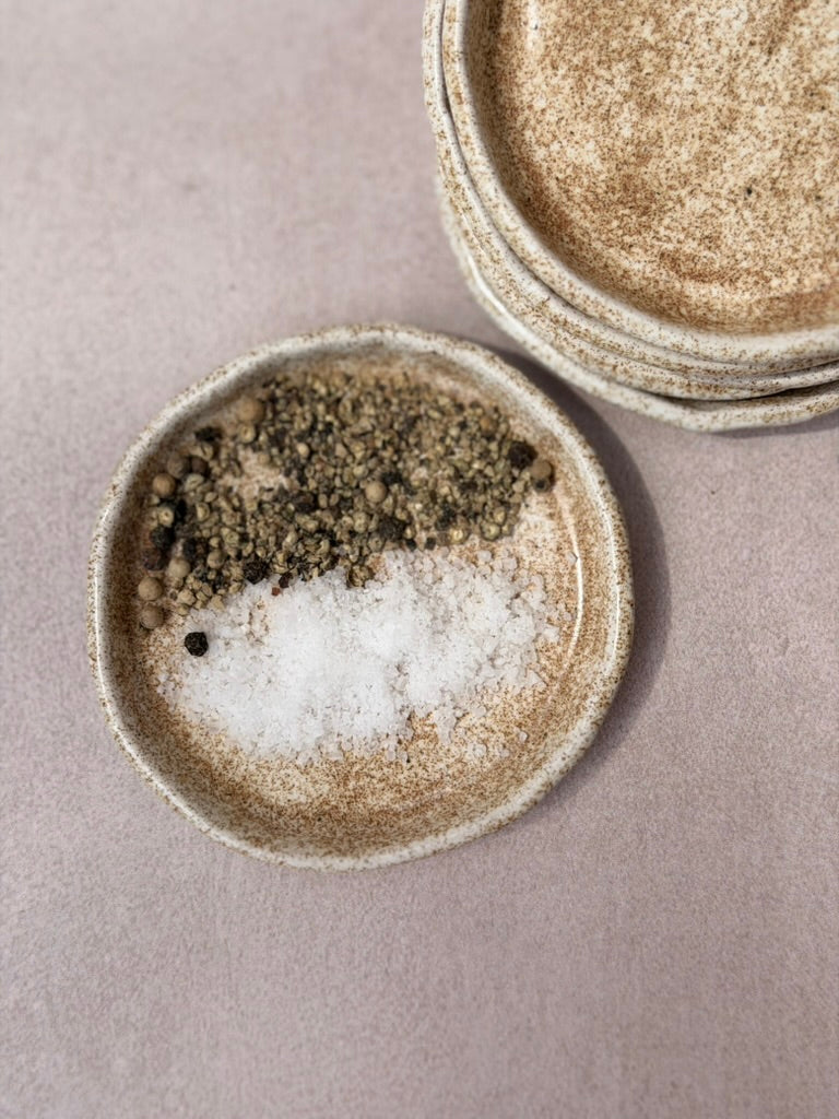 Petite coupelle mouchetée grés