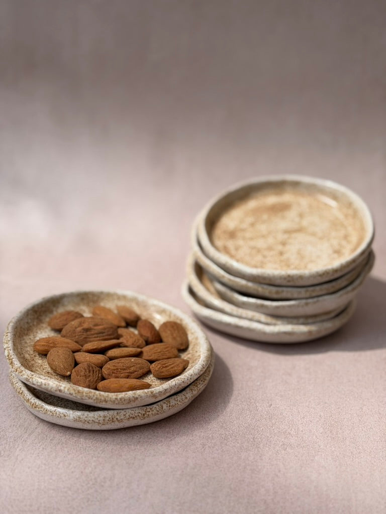 Petite coupelle mouchetée grés
