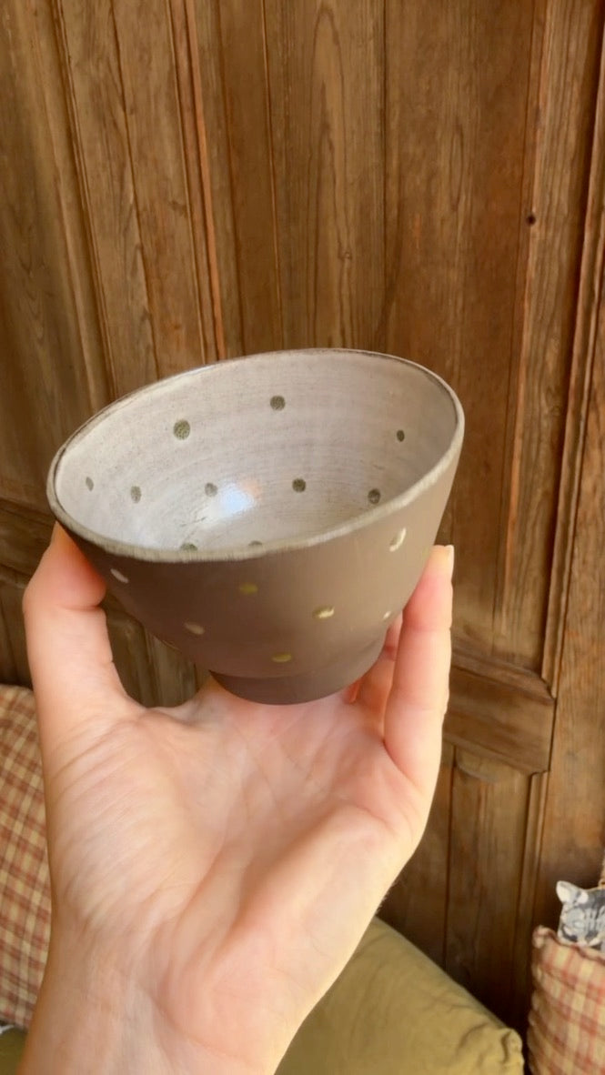 Tasse à café Koppu vert en Grès Noir
